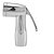Gatilho ABS Cromado Para Ducha Higiênica 1/2 Com Suporte Pvc Cromado - Imagem 3