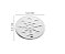 Ralo Grelha Tampa Inox Cromada Redonda 10 x 10 Cm Sem Caixilho Para Banheiro Áreas Externas - Imagem 3
