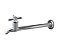 Torneira Cozinha Pia Parede Metal Cromado Reta Longa 18 Cm Para Áreas de Serviço e Lazer - Imagem 1