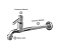 Torneira Pia Cozinha Metal Cromado Parede Com Arejador 18 Cm 1/4 Volta Luxo - Imagem 6