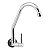 Torneira de Parede para Cozinha em Aço Inox com Bica Móvel 1/4 Volta - Modelo 1167 C61 - Imagem 2