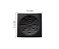 Grelha Inox Preta 15×15 cm com Caixilho – Fecho Abre e Fecha, Design Preto Fosco - Imagem 2