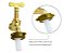 Torneira Para Jardim E Tanque Em Metal Amarela Longa 11 Cm Bico 3/4 Para Mangueira - Imagem 5