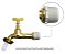 Torneira Para Jardim E Tanque Em Metal Amarela Longa 11 Cm Bico 3/4 Para Mangueira - Imagem 6
