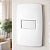 CJ INTERRUPTOR SIMPLES HORIZONTAL 4X2 - BLUX HOME BRANCO BRANCO - Imagem 1
