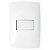 CJ INTERRUPTOR SIMPLES HORIZONTAL 4X2 - BLUX HOME BRANCO BRANCO - Imagem 1