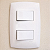 CJ INTERRUPTOR DUPLO SIMPLES 4X2 - BLUX HOME BRANCO - Imagem 1