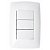 CJ INTERRUPTOR TRIPLO SIMPLES 4X2 - BLUX HOME BRANCO - Imagem 1