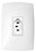 CJ TOMADA 10A VERTICAL 4X2 - BLUX HOME BRANCO - Imagem 1