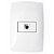 CJ ENTRADA RJ11 4 FIOS (TELEFONE)HORI 4X2 - BLUX HOME BRANCO - Imagem 1