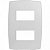 PLACA P/ 2 MÓD.SEPARADOS COM SUPORTE 4X2 - BLUX HOME BRANCO - Imagem 1