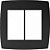 PLACA P/ 6 MÓDULOS COM SUPORTE 4X4 - BLUX HOME GRAFITE - Imagem 1