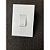 CJ INTERRUPTOR PULSADOR DE CAMPAINHA VERTICAL 4X2 - RECTA BRANCO GLOSS - Imagem 2