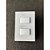 (A4) CJ INTERRUPTOR DUPLO SIMPLES SEPARADO 4X2 - RECTA BRANCO GLOSS - Imagem 2