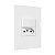 CJ INTERRUPTOR PARALELO + TOMADA 20A SEPARADO 4X2 - RECTA BRANCO GLOSS - Imagem 4