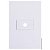 CJ PLACA FURO HORIZONTAL 4X2 - RECTA BRANCO GLOSS - Imagem 1