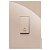 CJ INTERRUPTOR PULSADOR DE CAMPAINHA VERTICAL 4X2 - RECTA AREIA GLOSS - Imagem 1