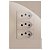 CJ TOMADA TRIPLA 10A 4X2 - RECTA AREIA GLOSS - Imagem 1