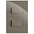 CJ INTERRUPTOR DUPLO SIMPLES SEPARADO  4X2 - RECTA FENDI GLOSS - Imagem 1
