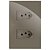 CJ TOMADA DUPLA 20A 4X2 - RECTA FENDI GLOSS - Imagem 1
