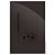 CJ INTERRUPTOR DUPLO SIMPLES + TOMADA 10A 4X2  - RECTA CHOCOLATE GLOSS - Imagem 1