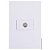 CJ COAXIAL (ANTENA) HORIZONTAL 4X2 - RECTA BRANCO GLOSS - Imagem 1