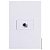 CJ RJ45 CAT5 (INTERNET) HORIZONTAL 4X2  - RECTA BRANCO GLOSS - Imagem 1