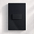 CJ INTERRUPTOR SIMPLES HORIZONTAL 4X2 - RECTA BLACK SATIN FOSCO - Imagem 1