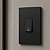 CJ INTERRUPTOR PULSADOR CAMPAINHA VER. 4X2 - RECTA BLACK SATIN FOSCO - Imagem 1