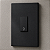 CJ PULSADOR DE MINUTERIA VERTICAL 4X2 - RECTA BLACK SATIN FOSCO - Imagem 1