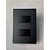 CJ INTERRUPTOR DUPLO PARALELO SEPARADO 4X2 - RECTA BLACK SATIN FOSCO - Imagem 2