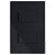 CJ INTERRUPTOR DUPLO PARALELO SEPARADO 4X2 - RECTA BLACK SATIN FOSCO - Imagem 1