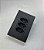 CJ TOMADA TRIPLA 10A 4X2  - RECTA BLACK SATIN FOSCO - Imagem 3