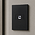 CJ RJ45 CAT5 (INTERNET) HORIZONTAL 4X2 - RECTA BLACK SATIN FOSCO - Imagem 1