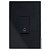 CJ INT.PULSADOR DE CAMPAINHA VERTICAL 4X2 RECTA BLACK GLOSS - Imagem 1