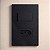 CJ INTERRUPTOR PARALELO + TOMADA 20A 4X2 - RECTA BLACK GLOSS - Imagem 1