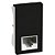 MODULO ENTRADA RJ11 4 FIOS (TELEFONE) - RECTA BLACK GLOSS - Imagem 1