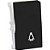 MODULO INTERRUPTOR PULSADOR DE MINUTERIA - RECTA BLACK GLOSS - Imagem 1