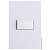 CJ INTERRUPTOR PARALELO HORIZONTAL 4X2 - RECTA BRANCO SATIN FOSCO - Imagem 1
