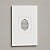 CJ CAMPAINHA CIGARRA (SOM) 4X2 - RECTA BRANCO SATIN FOSCO - Imagem 1