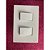CJ INTERRUPTOR DUPLO SIMPLES 4X2 - RECTA BRANCO SATIN FOSCO - Imagem 2