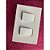 CJ INTERRUPTOR DUPLO SIMPLES 4X2 - RECTA BRANCO SATIN FOSCO - Imagem 3