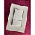 CJ INTERRUPTOR TRIPLO PARALELO 4X2 - RECTA BRANCO SATIN FOSCO - Imagem 3