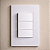 CJ INTERRUPTOR TRIPLO (2 SIMPLES + 1 PARALELO) 4X2 - RECTA BRANCO SATIN FOSCO - Imagem 1