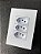 CJ TOMADA TRIPLA 10A 4X2 - RECTA BRANCO SATIN FOSCO - Imagem 2