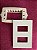 PLACA P/2MOD. SEPARADOS COM SUPORTE 4X2 RECTA BRANCO SATIN - Imagem 3