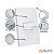 CJ INTERRUPTOR SIMPLES HORIZONTAL 4X2 -ENERBRAS DUBAI BRANCO - Imagem 4