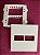 PLACA P/ 2 MOD. COM SUPORTE 4X4  -  RECTA BRANCO SATIN FOSCO - Imagem 2
