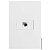 CJ RJ11 2 FIOS (TELEFONE) HORIZONTAL 4X2 - RECTA BRANCO SATIN FOSCO - Imagem 1