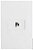 CJ RJ45 CAT6 (INTERNET) HOR. 4X2  - RECTA BRANCO SATIN FOSCO - Imagem 1